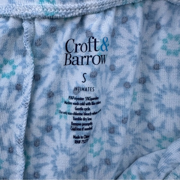 Croft & Barrow  Women’s Floral Pajama Pants S - Picture 5 of 5